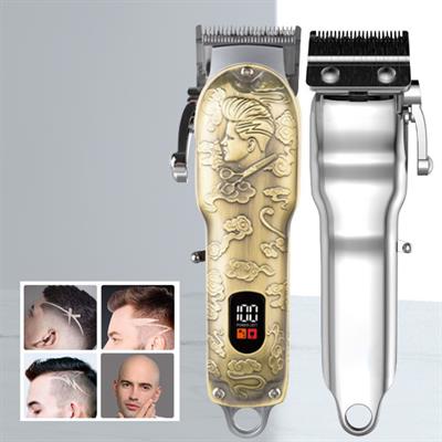 Insua HK 6500 Profesyonel Saç Sakal Tıraş Makinesi Erkek Kuaför Tipi Dijital Ekranlı USB Şarjlı Traş Makinesi