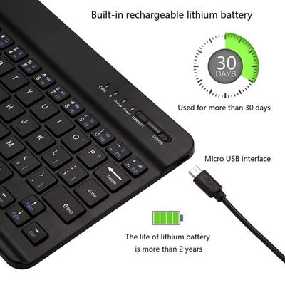 JV-330 Siyah Kare Tuşlu Bluetooth Kablosuz Klavye