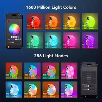 Conch Kablosuz Ve Alarmlı Bluetooth Hoparlör Dijital Saatli Salyangoz Gece Lambası