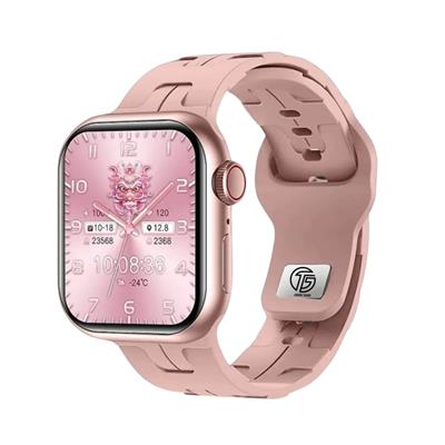 Kadınlar İçin HK9 Mini Pembe Amoled Ekran Çift Kordonlu Akıllı Saat