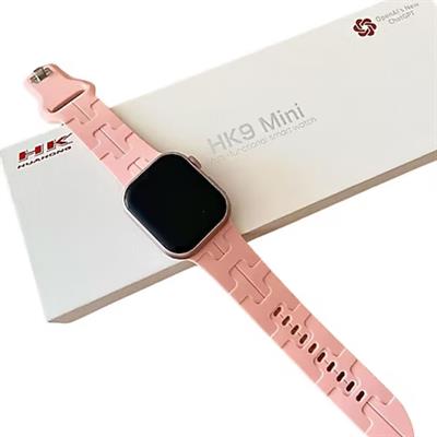 Kadınlar İçin HK9 Mini Pembe Amoled Ekran Çift Kordonlu Akıllı Saat
