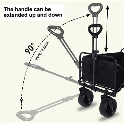 Katlanabilir Tekerlekli Taşıma Arabası Çok Amaçlı Katlanır El Arabası Dayanıklı Foldable Cart Ev Ofis Depo Bahçe Alışveriş İçin Pratik Yük Taşıma Arabası