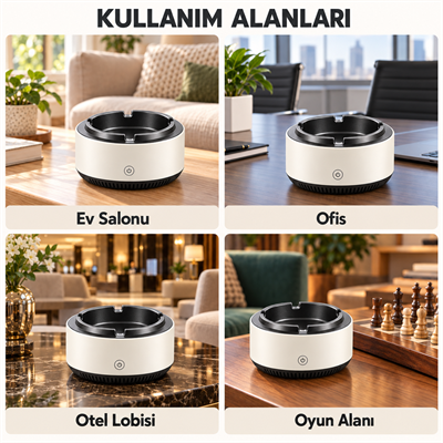 Koku Önleyici Duman Çeken Hava Temizleyici Elektronik Küllük