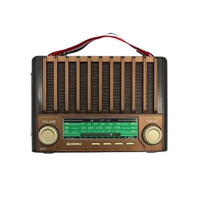 KTF-1428 Taşınabilir Güneş Enerjili Fenerli Nostaljik Radyo Bluetooth Hoparlör