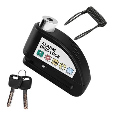 Lock Motosiklet Bisiklet Kilidi Alarmlı Disk Kilit Çelik Gövdeli 