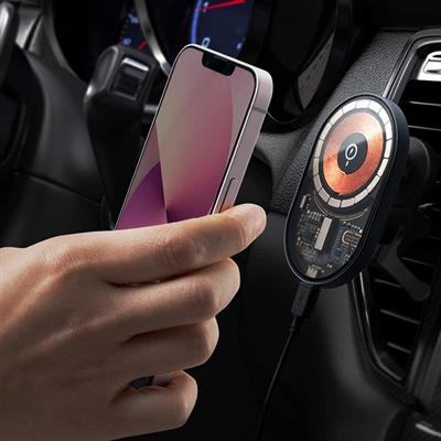 Magnetik Araç İçi Hızlı Şarj 15W Telefon Tutucu Standı Magsafe Özellikli