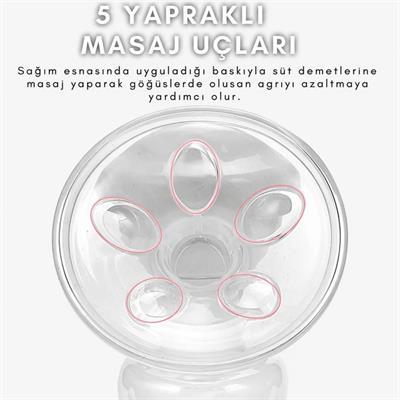 Manuel Göğüs Pompası Biberon Özellikli Taşınabilir Sessiz Kolay Temizlenebilir Anne Süt Sağma Pompası 150 ml