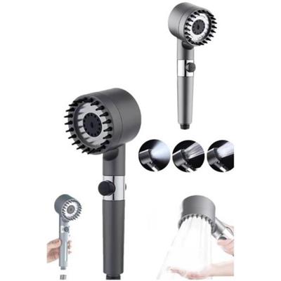Masajlı Tazyikli Su Basıçlı Duş Başlığı Filtreli 3 Modlu
