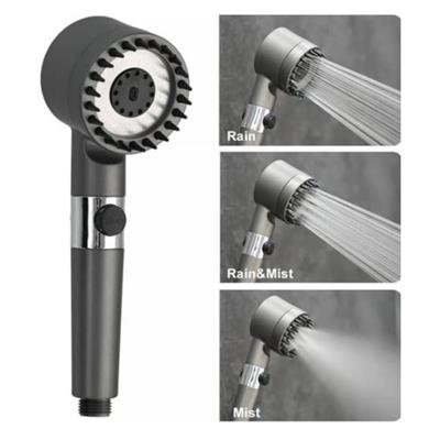 Masajlı Tazyikli Su Basıçlı Duş Başlığı Filtreli 3 Modlu