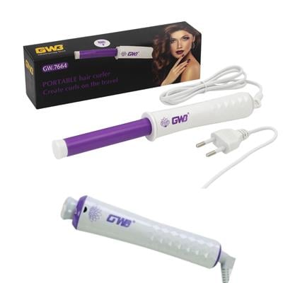 Mor Taşınabilir Profesyonel Saç Kıvırma Makinesi 32 mm Bukle Maşası