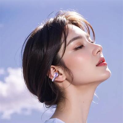 Mor Airclip Kablosuz Bluetooth Kulaklık Kulak Klipsli Dijital Ekranlı YXG10