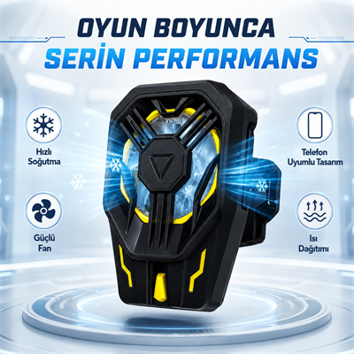 N40 Telefon Soğutucu Güçlü Fanlı Hızlı Soğutma Mobil Oyun Telefon Soğutma Fanı