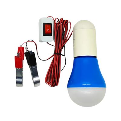 ÖZS 1857 12V 5W Akü Bağlantılı Kıskaçlı Led Ampul Araç Aküsü Uyumlu Taşınabilir Acil Durum Aydınlatma Lambası 4 Metre Kablolu Takviye Lamba