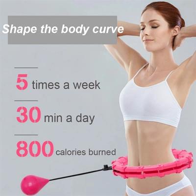 P26 Spor Aleti Ağırlıklı Toplu  Akıllı Hula Hoop Bel Simidi Çevirmeli Egzersiz Aleti Düşmeyen Zayıflama Çemberi Fitness Halkası Evde Spor Ekipmanı 