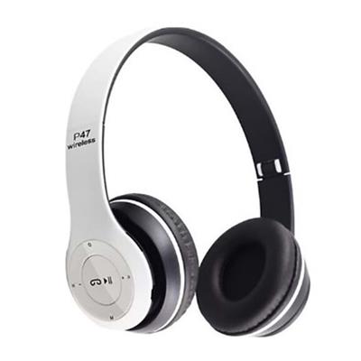 P47 Beyaz Kulak Üstü Kablosuz Bluetooth Kulaklık