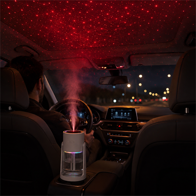 PDPG-CL32 Yıldızlı Gökyüzü Projeksiyonlu Aroma Difüzörü ve Hava Nemlendirici 280 ml Renkli LED Işıklı Ayarlanabilir Başlıklı Kablolu Buhar Makinesi