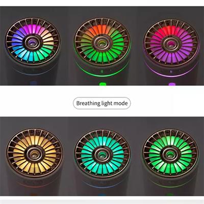 Pembe 0618 Araç Nemlendirici Usb Aroma Humidifier Rgb Işıklı Araç Masaüstü Ortam Hava Nemlendiric Aroma Difüzörü Buhar Makinesi