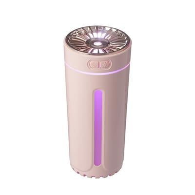 Pembe 0618 Araç Nemlendirici Usb Aroma Humidifier Rgb Işıklı Araç Masaüstü Ortam Hava Nemlendiric Aroma Difüzörü Buhar Makinesi
