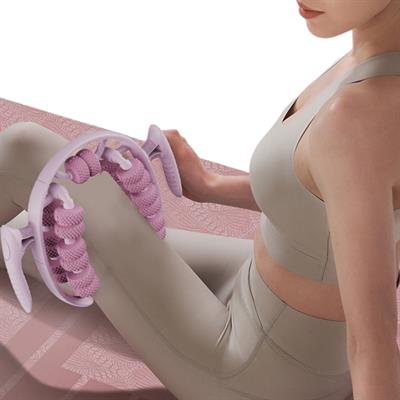 Pembe 13 Toplu Selülit Masaj Aleti 360 Derece Çevresel Dairesel Masaj Aleti Boyun Kol Bacak Kas Gevşetici Manuel Silikon Rulo Masaj Aparatı Spor Sonrası