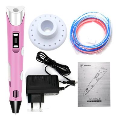 Pembe 3D Kalem Dijital Ekranlı Pen Printer