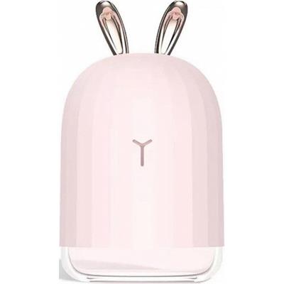 Pembe TSV Tavşan Tasarımlı Lovely Humidifier Aroma Buhar Makinesi 7 Led Işıklı Hava Nemlendirici 