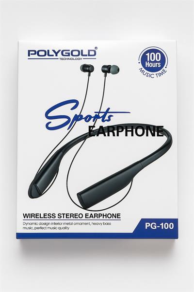 PG-100 Boyun Askılı Kablosuz Bluetoothlu Spor Kulaklık 
