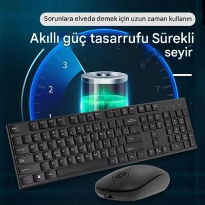 PG-8040 Kablosuz Kare Tuşlu Klavye Ve Mouse