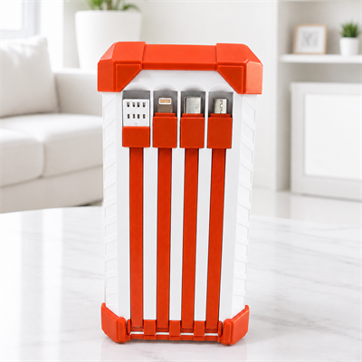 PG-PW860 60000 mAh Powerbank 22.5W Hızlı Şarj 4 Entegre Kablolu LED Dijital Göstergeli 4 USB Çıkışlı Taşınabilir Güç Bankası