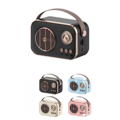 Platoon PL-4641 Retro Radyo Tasarımlı Mini Bluetooth Hoparlör Usb Tf Kart Aux Destekli Taşınabilir Kablosuz Şarjlı Speaker Müzik Kutusu