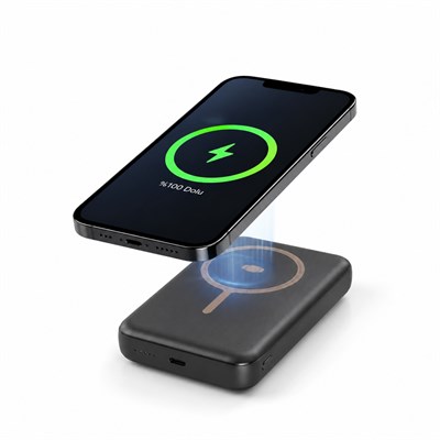 PW127 10000 mAh Manyetik Kablosuz Powerbank 20W Type C Giriş Çıkış 15W Kablosuz Şarj Telefon ve Akıllı Saat Uyumlu Taşınabilir Magsafe Powerbank