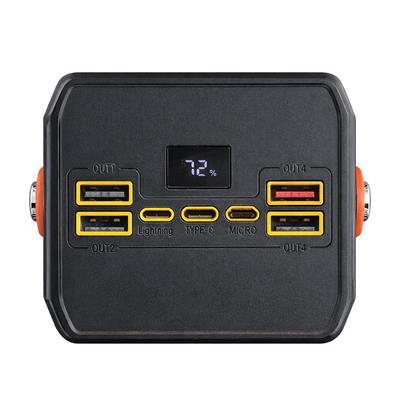 PW680 80000 Mah Taşınabilir Powerbank Şarj Aleti Led Işıklı Çoklu Giriş Çıkışlı Hızlı Şarj Type-c Lightning Dijital Göstergeli 2 Çıkışlı Powerbank Fenerli