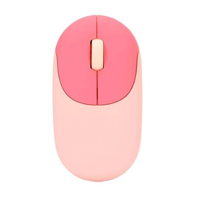 QW02 Pembe Kablosuz Klavye Ve Mouse Seti 86 Tuş Renkli Görünümlü Retro Klavye Fare