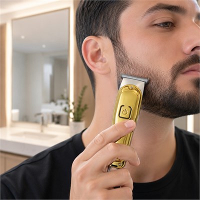 RD-3638 Şarj Edilebilir Profesyonel Saç Sakal Tıraş Makinesi T Bıçaklı USB Şarjlı 3 Taraklı Kablolu ve Kablosuz Kullanım Traş Makinesi