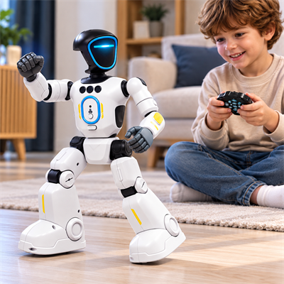 Robix Yürüyen Yapay Zekalı Akıllı Robot Adam Uzaktan Kumandalı Dans Eden Konuşan Programlanabilir Eğitici Oyuncak
