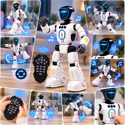 Robix Yürüyen Yapay Zekalı Akıllı Robot Adam Uzaktan Kumandalı Dans Eden Konuşan Programlanabilir Eğitici Oyuncak
