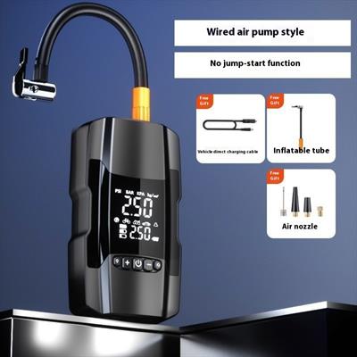 RT602 16000 mAh Akü Takviye Cihazı Dijital Göstergeli Hava Kompresörü Lastik Şişirme Pompası 12V Taşınabilir Powerbank Ve Fener Özellikli 