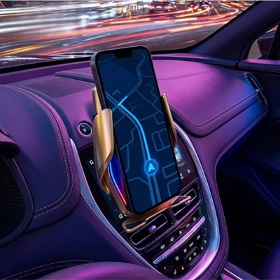 S7 Akıllı Sensörlü Araç İçi Telefon Tutucu Qİ Wireless Şarj Özellikli Otomatik Açılır Kapanır Kollu Telefon Standı Hızlı Şarj Destekli Iphone Android Uyumlu