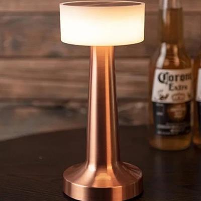 Gold 5412 Şarjlı Dokunmatik Masa Lambası Dekoratif Abajur Led 3 Renk Modlu Gece Lambası