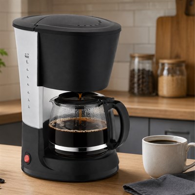 SCM2938 Filtre Kahve Ve Çay Demleme Makinesi 1.2 L Cam Hazneli Yıkanabilir Filtreli Damlama Önleyici Sistemli Kahve Makinesi 800W