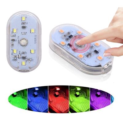 Şeffaf Mini Rgb Led Işık Araba Tavan Lambası Sensörlü Dokunmatik Şarj Edilebilir Araba Dekorasyon İçin Okuma Ledi Ortam Işığı