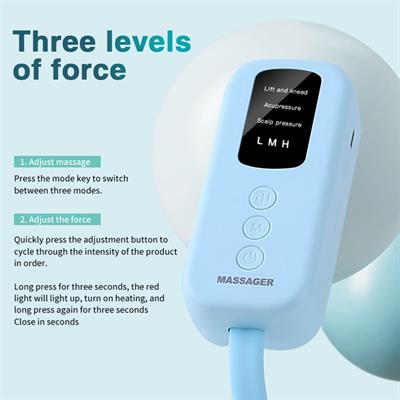 Sıcak Kompresli Baş Masaj Aleti Elektrikli Kafa Masaj Cihazı Rahatlatıcı Masaj Başlığı Migren Stres Yorgunluk Giderici Evde Spa Masaj Aleti