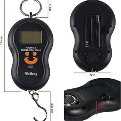 Siyah Elektronik Dijital El Kantarı Taşınabilir Gülücüklü Hassas Tartı Mutfak Terazisi