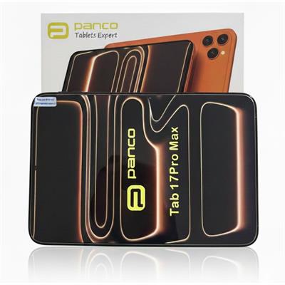 Siyah Panco Tab 17 Pro Max Tablet Kalem Klavye Mouse Seti Android Büyük Ekran Kılıflı Tablet 