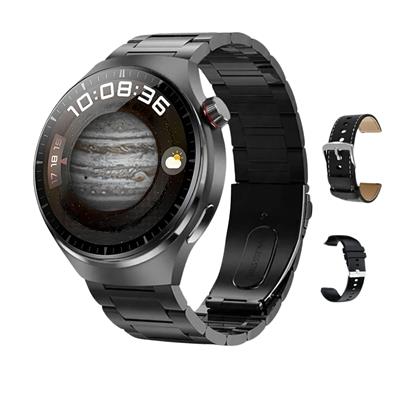 Siyah Watch 4 Pro Plus Amoled Ekran 3 Kordonlu Akıllı Saat