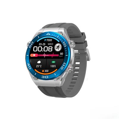 SK4 Gümüş 49mm Tam Ekran Çift Kordonlu Akıllı Saat