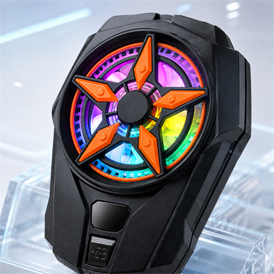 SL-09 Telefon Soğutucu Yarı İletken Hızlı Soğutma Güçlü Fan RGB Aydınlatmalı Dijital Göstergeli Mobil Oyun Soğutucu