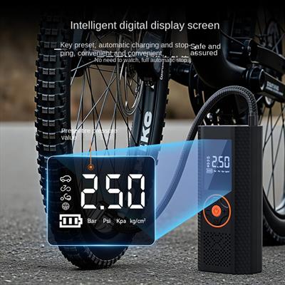 ST-5537 12000 mah Akü Takviye Cihazı Şarjlı Taşınabilir Hava Kompresörü Dijital Ekranlı Araç Lastik Bisiklet Top Şişirme Güçlü Motorlu Araç Pompası Powerbank