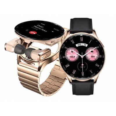 ST9 Watch Buds Kadın Akıllı Saat ve Kablosuz Bluetooth Kulaklık Seti AMOLED Ekran Bluetooth Arama Suya Dayanıklı 3 Kordonlu Kadın Smart Watch
