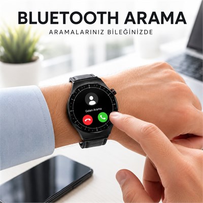 SW-32 Akıllı Saat Super AMOLED Ekran Bluetooth Arama Konuşma Nabız Adım Uyku Takibi Spor Modlu 3 Kordonlu Smart Watch