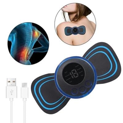 Tekli Sixpad Masaj Cihazı Tens Ems Elektronik Kas Uyarıcı Dijital Ekranlı Şarjlı Boyun Omuz Bel Kol Bacak Kas Gevşetici Akıllı Zaman Ayarlı 8 Modlu Masaj Pedi